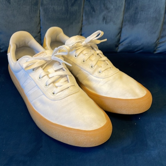 Adidas White Canvas Sneakers - Picture 3 of 6